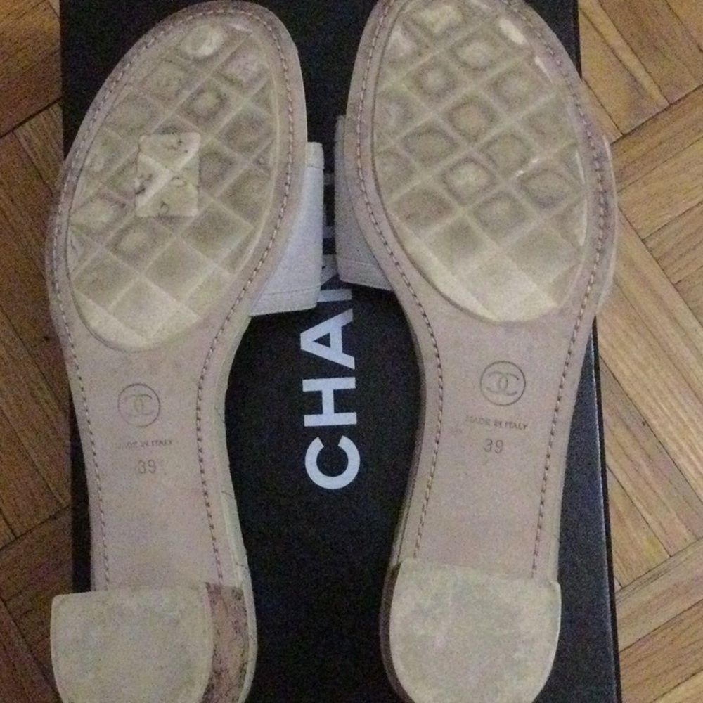Chanel women mules dark white 39 (9) - Picture 3 of 6